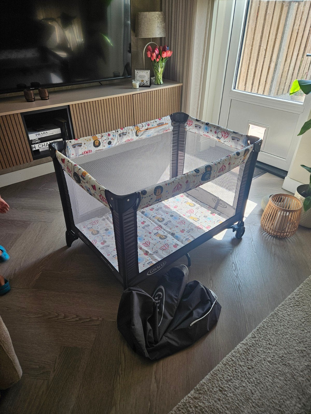 Graco Camping Box / reisbedje met Wieltjes - Compact & Handi, Ophalen, Reisbedje