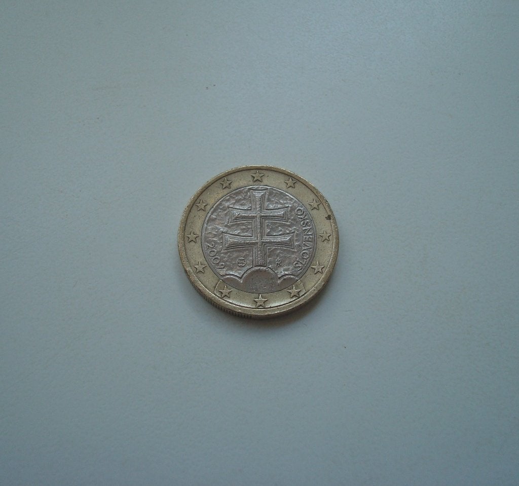 1 Euro Slowakije 2009 UNC, Ophalen, Slowakije, 1 euro
