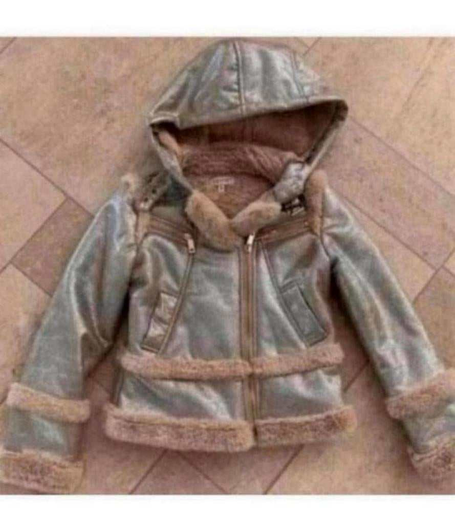 Winterjas twin set Simone barbieri maat 128, Kinderen en Baby's, Kinderkleding | Maat 128, Ophalen of Verzenden, Zo goed als nieuw