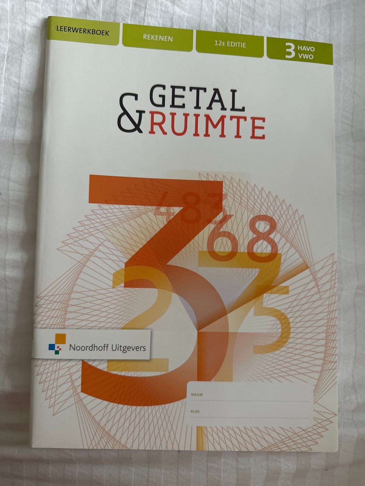 Getal & Ruimte 3 HAVO/VWO 12e editie - Leerwerkboek, Boeken, Ophalen of Verzenden, Nieuw, HAVO, Wiskunde A