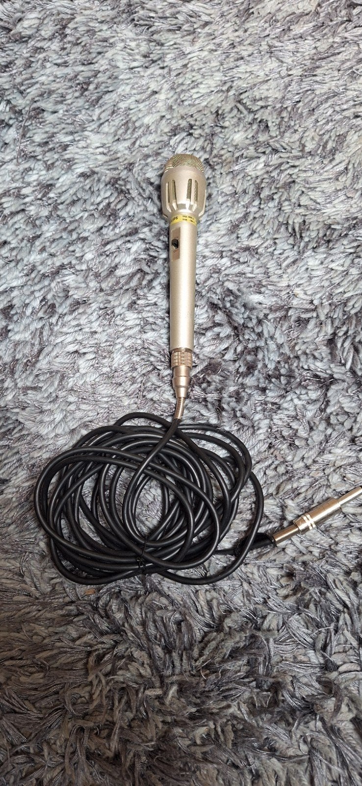 Philips N 8493 Dynamische Microfoon met Kabel, Ophalen of Verzenden, Gebruikt, Overige typen