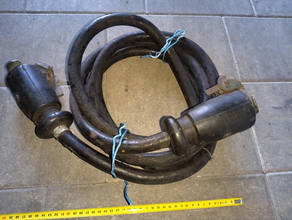 Originele 12 polige, dubbele Nato stekker+bekabeling trailer, Ophalen of Verzenden, Gebruikt