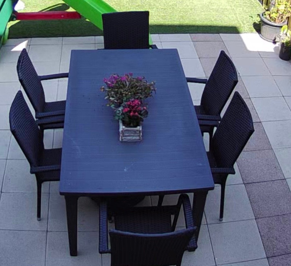 Tuinset met 6 stoelen, Ophalen, Gebruikt, Eettafel, 6 zitplaatsen