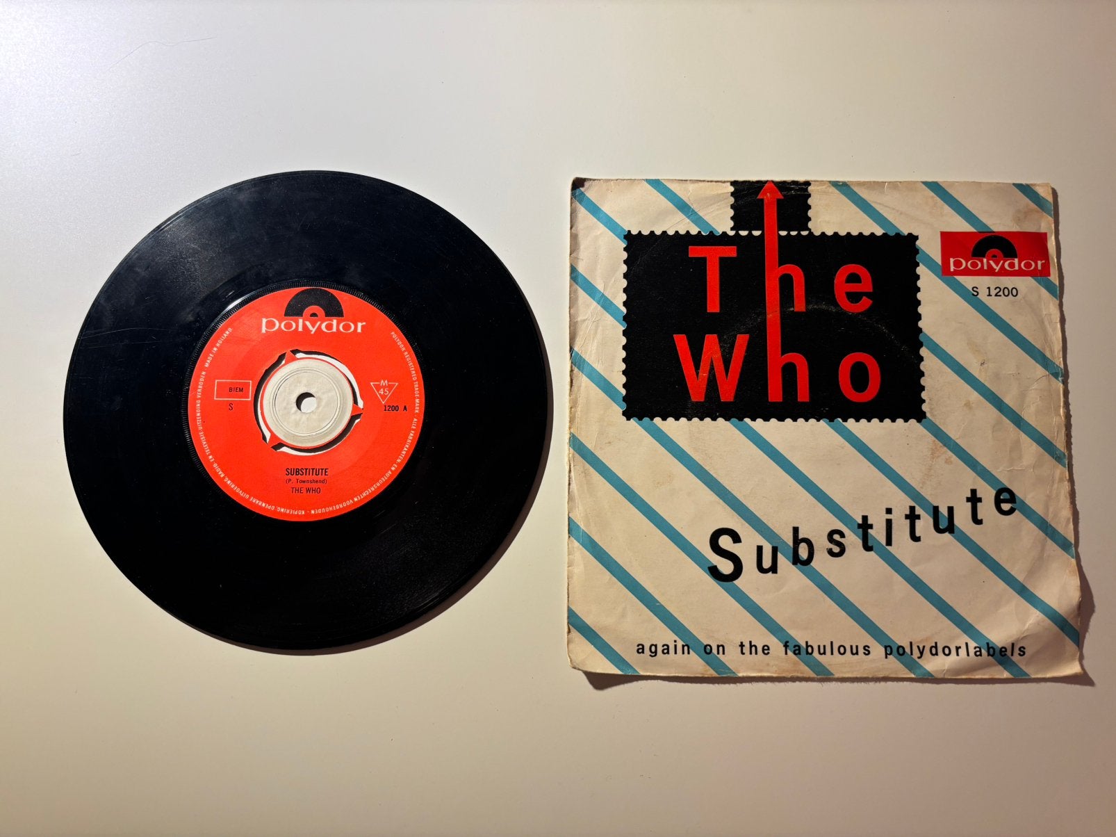 The Who – Substitute / Waltz For A Pig – NL single 1966, Gebruikt, 7 inch, Ophalen of Verzenden, Rock en Metal