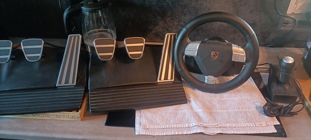 Fanatec Porsche 911 Turbo Wheel + pedalen + schakelpook, Ophalen of Verzenden