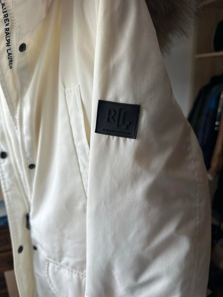 Witte Ralph Lauren winterjas maat M, Kleding | Dames, Jassen | Winter, Ophalen of Verzenden, Gedragen, Maat 38/40 (M), Wit