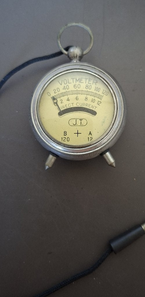 Voltmeter vintage - Merk J.T., Ophalen of Verzenden