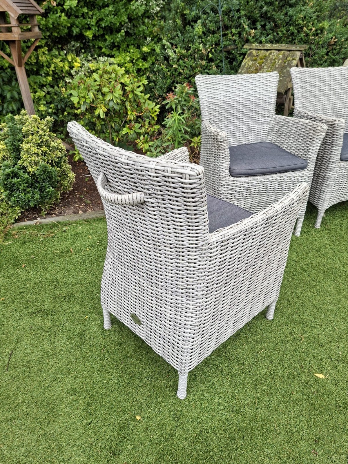 4 wicker tuinstoelen Hartman, Tuin en Terras, Ophalen, Gebruikt, Wicker