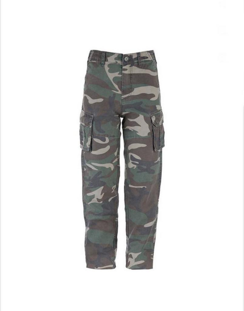 Stoere Kinder Cargo Broek Woodland Camouflage Stonewashed, Ophalen of Verzenden, Nieuw, Jongen of Meisje