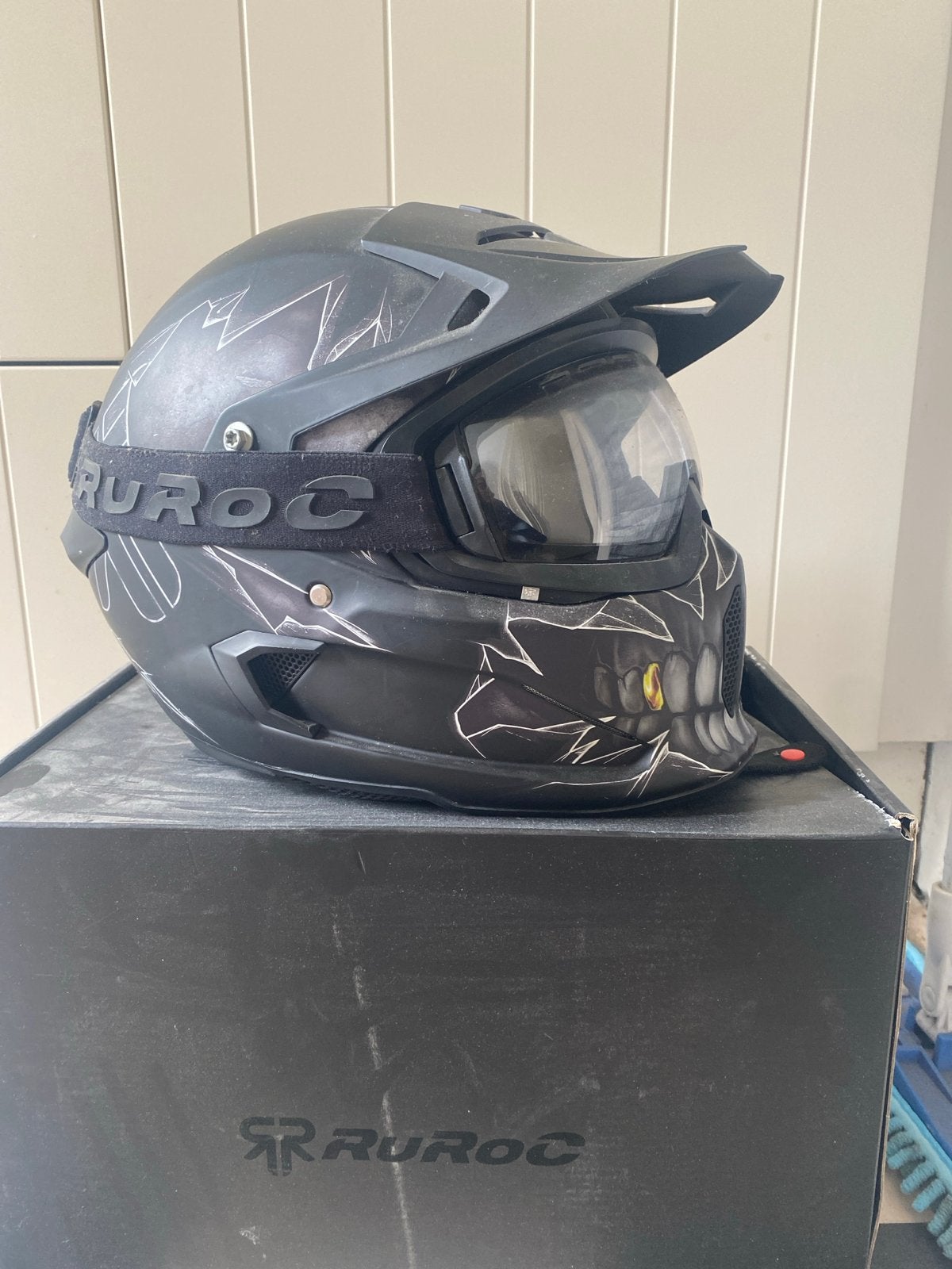 Ruroc motorhelm met Bluetooth - Nauwelijks gedragen, Heren, Overige typen, Tweedehands, Ophalen