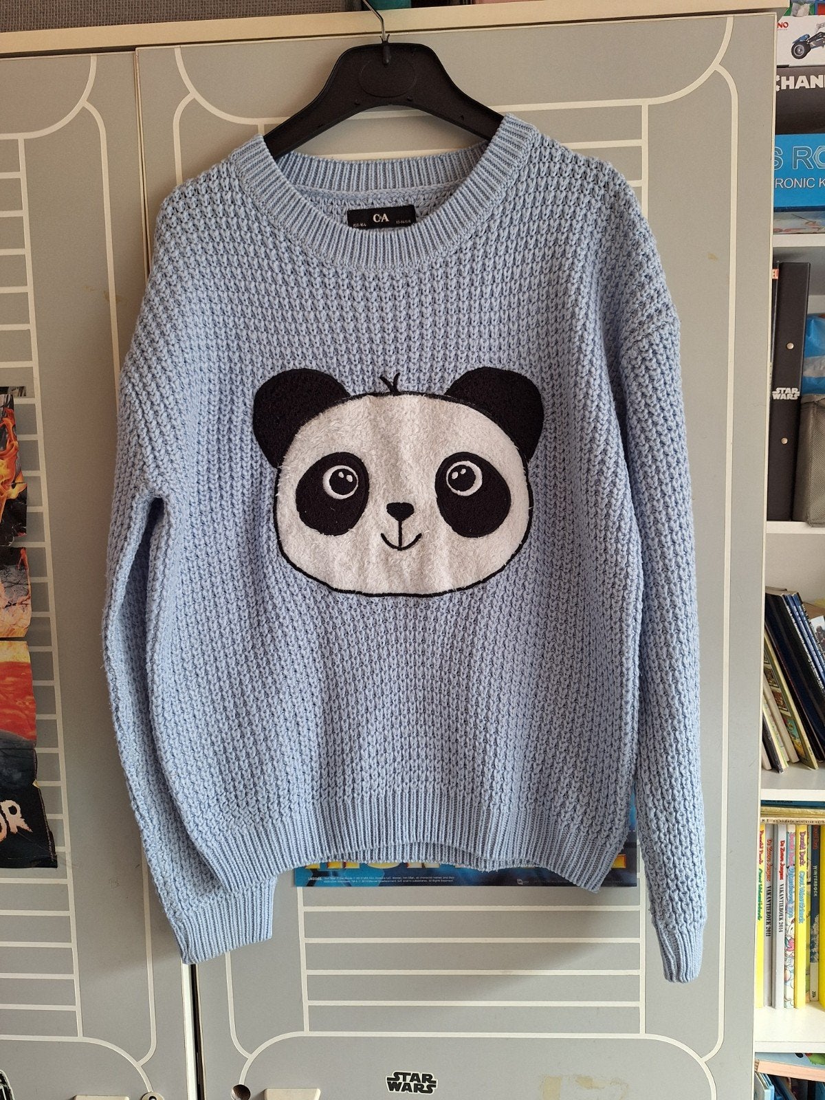 C&A Panda truitje met 158/164, C&A, Meisje, Trui of Vest, Ophalen of Verzenden