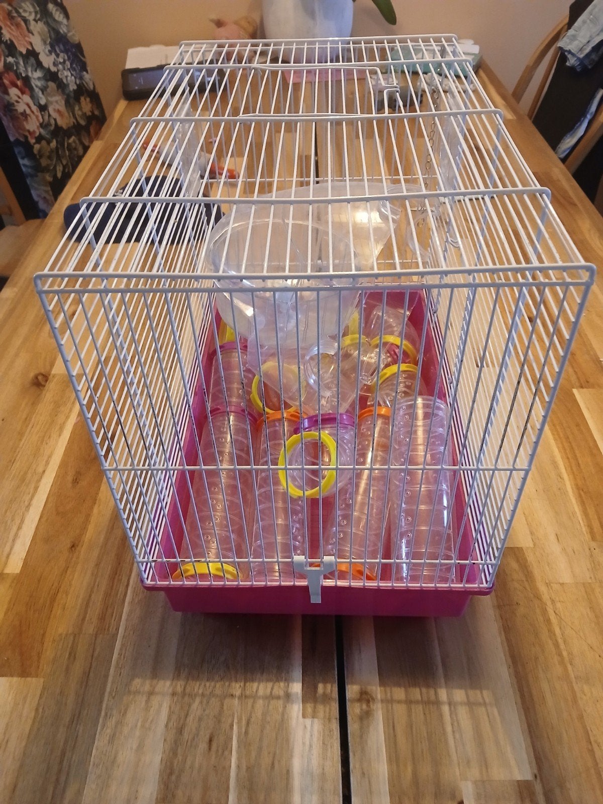 hamster kooi roze, Ophalen, Gebruikt, Knaagmateriaal