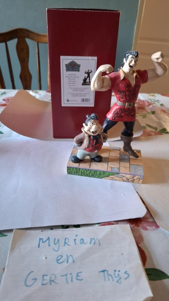 Disney Beauty and the Beast Gaston Jim Shore Traditions, Ophalen of Verzenden, Assepoester of Belle, Zo goed als nieuw, Beeldje of Figuurtje