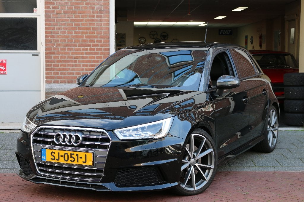 Audi A1 Sportback 1.8 TFSI Pro Line S - Bose/Panoramadak, A1, Zwart, Leder en Stof, Zwart
