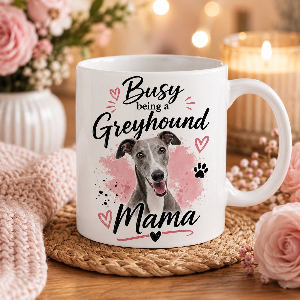Busy being a Greyhound Mama - Mok, Dieren en Toebehoren, Verzenden, Nieuw
