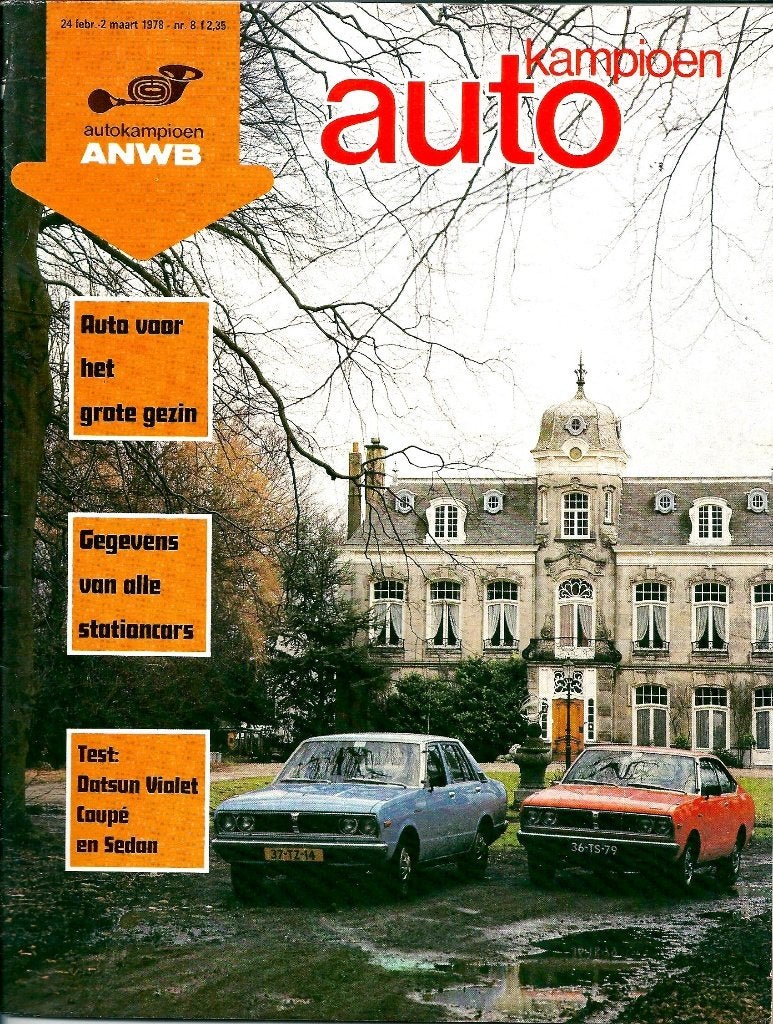 Autokampioen dubbeltest Datsun Violet 1978, Ophalen of Verzenden, Gelezen, Overige merken