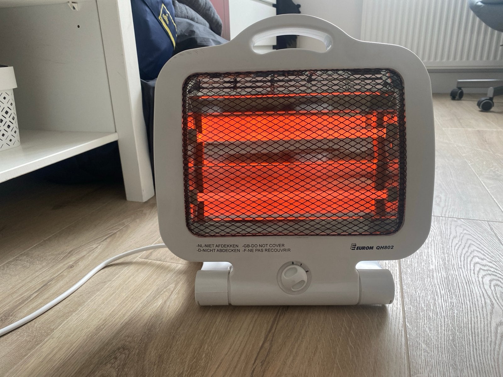 Eurom QH802 Halogeenkachel - Als nieuw, Minder dan 30 cm, Kachel, Minder dan 60 cm, Ophalen of Verzenden