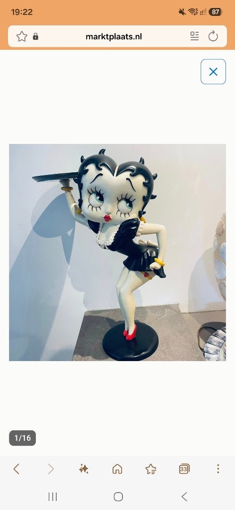 Betty Boop beeld, Ophalen of Verzenden, Gebruikt, Overige typen