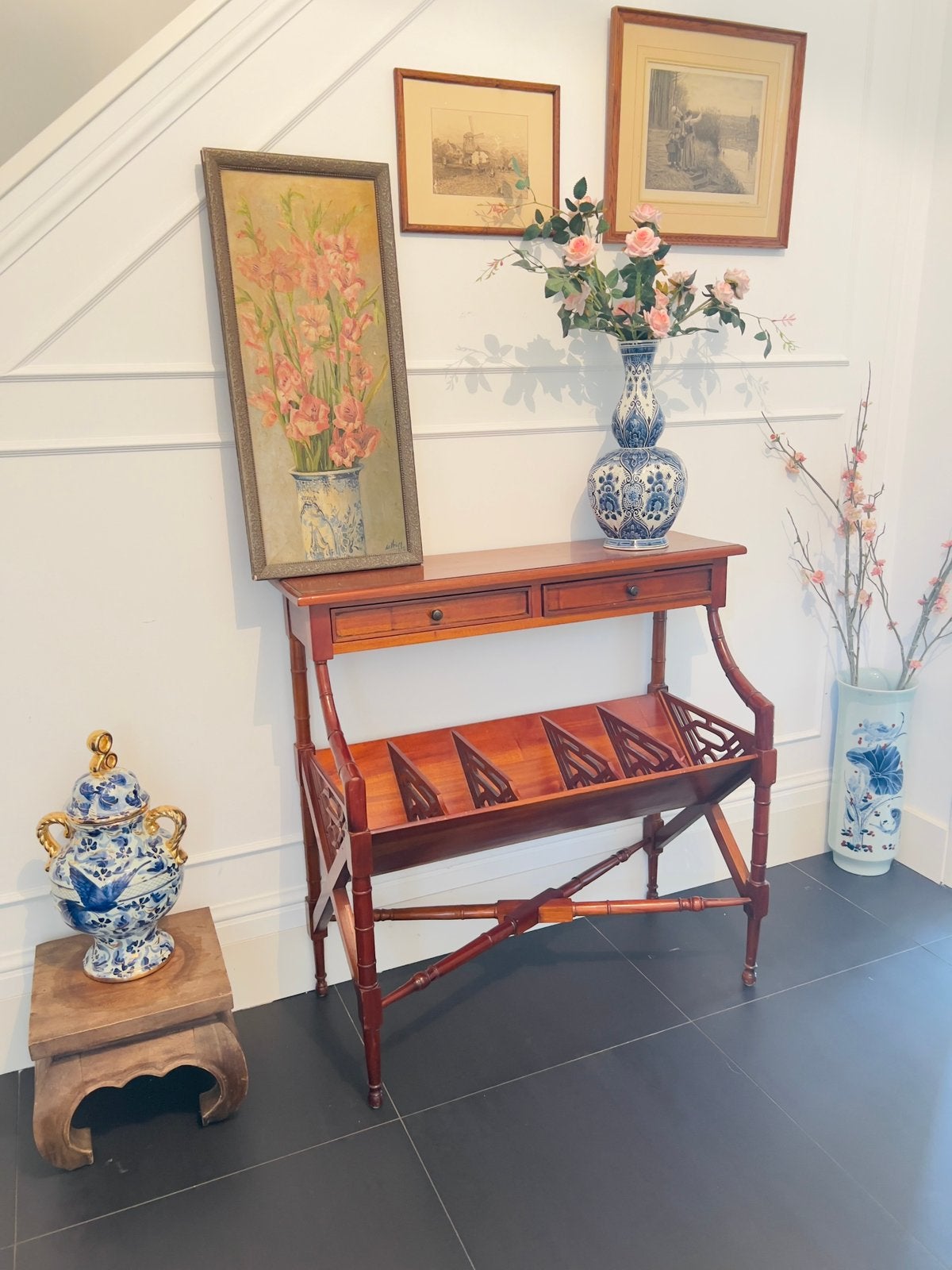 Prachtige Mahonie Sidetable / Haltafel – Klassiek & Tijdloos, Huis en Inrichting, Tafels | Sidetables, Ophalen, Zo goed als nieuw