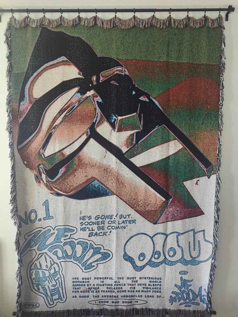 MF DOOM handgemaakt kleed / tapestry, Antiek en Kunst, Kunst | Schilderijen | Modern, Ophalen of Verzenden