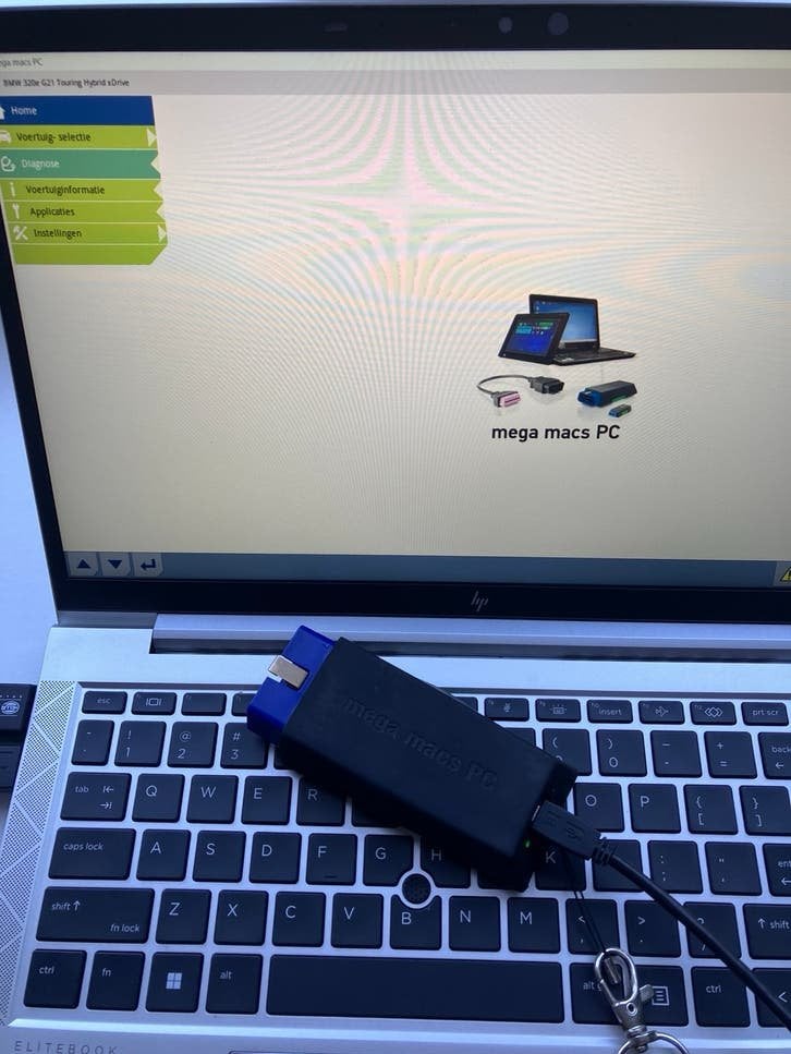 Nette en complete Hella Gutmann Mega Macs PC met update 2026, Ophalen of Verzenden, Zo goed als nieuw