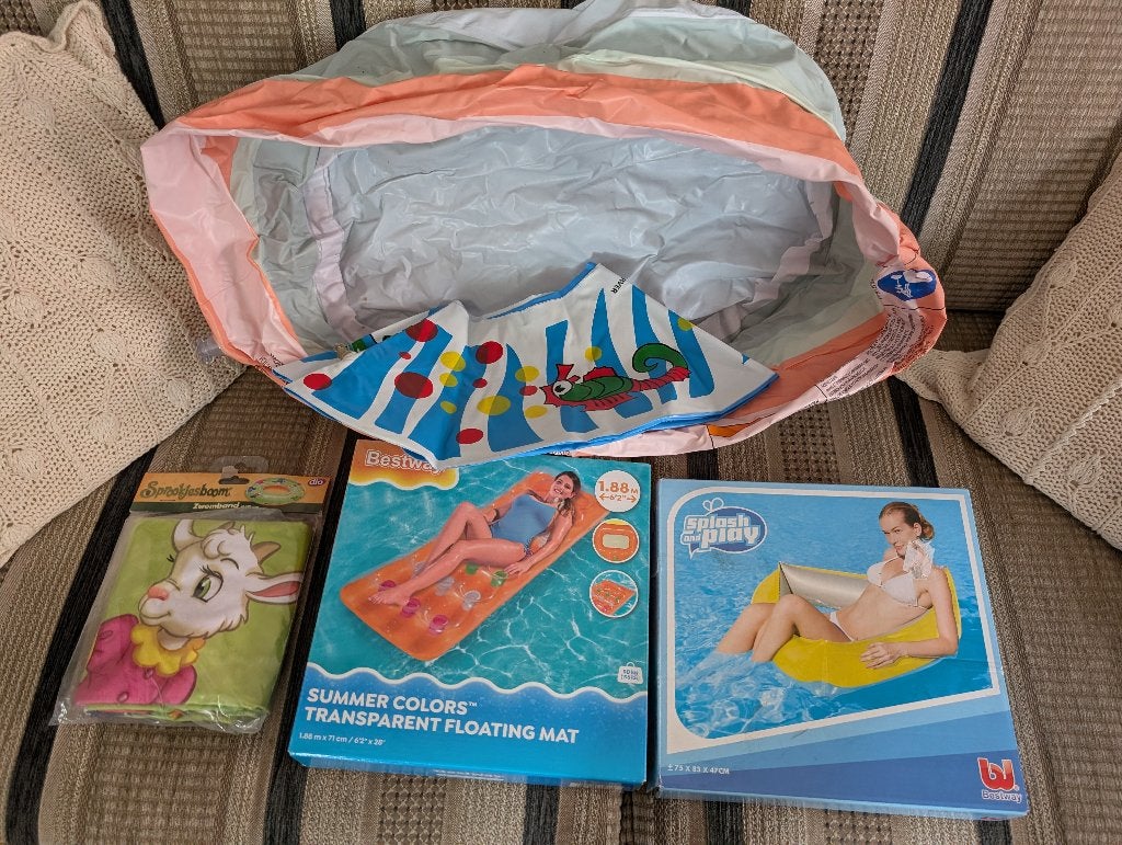 opblaas figuren zwembad, Ophalen of Verzenden, Gebruikt, Overige typen