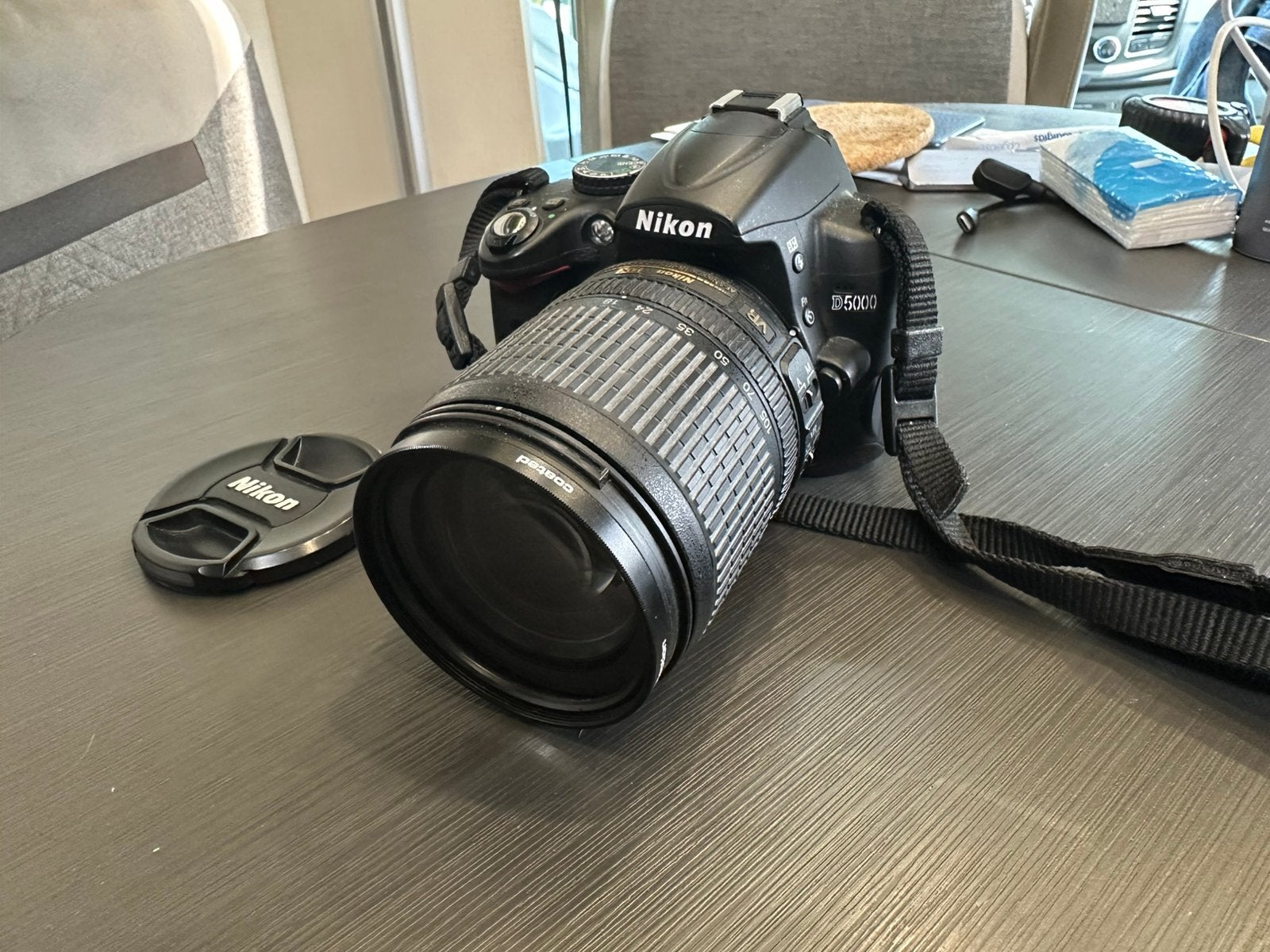 Nikon D5000 met AF-S NIKKOR 18-105, Gebruikt, Spiegelreflex, 4 t/m 7 keer, Nikon