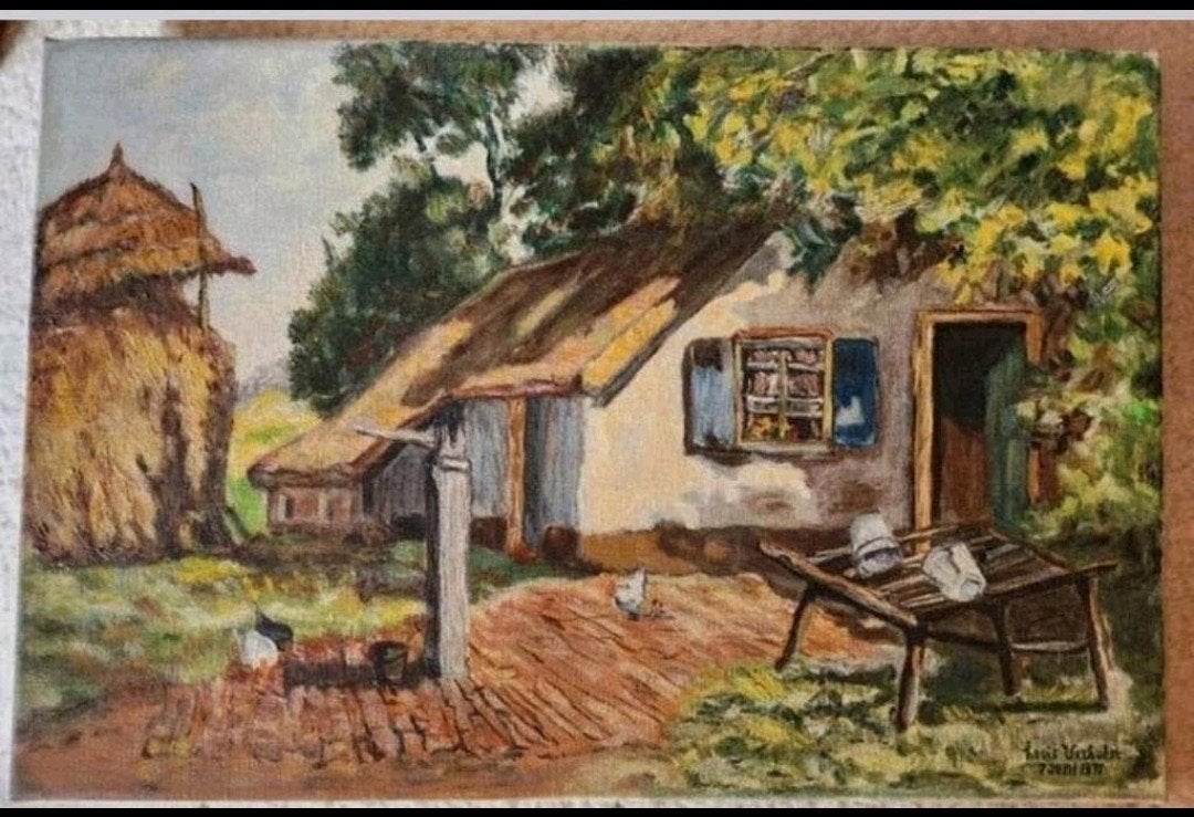 Louis Verhulst 1977 Schilderij 40x60 cm, Ophalen of Verzenden