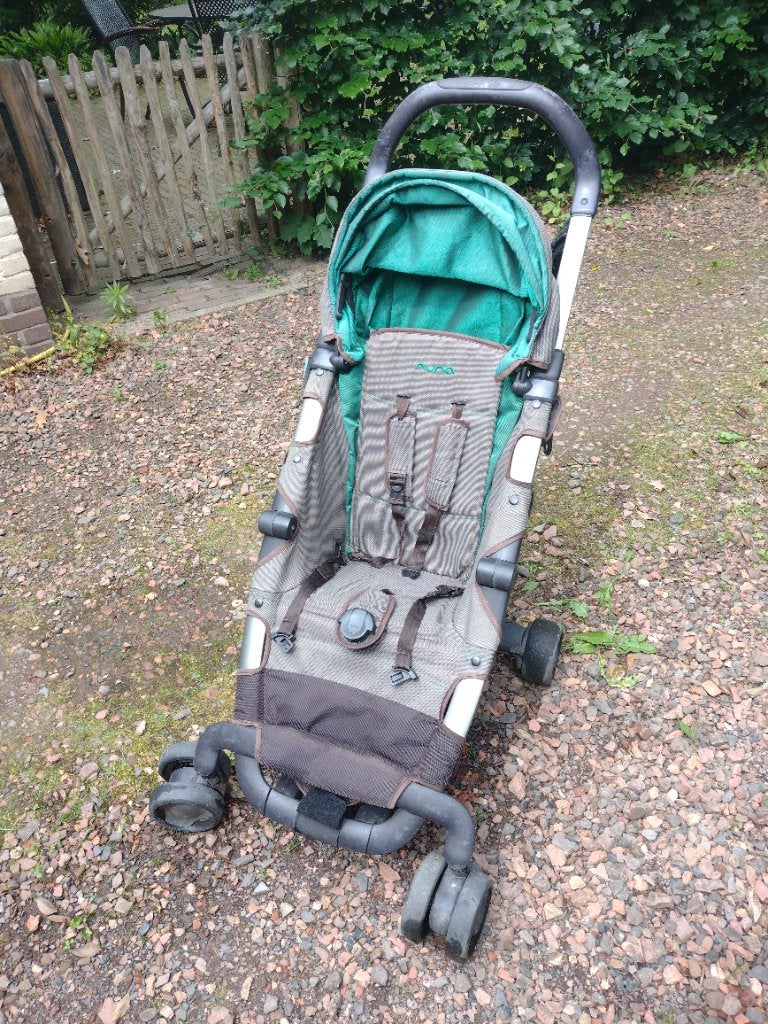 Nuna Buggy super wendbaar met winterzak en fietsendrager, Ophalen, Gebruikt, Overige merken, Verstelbare rugleuning