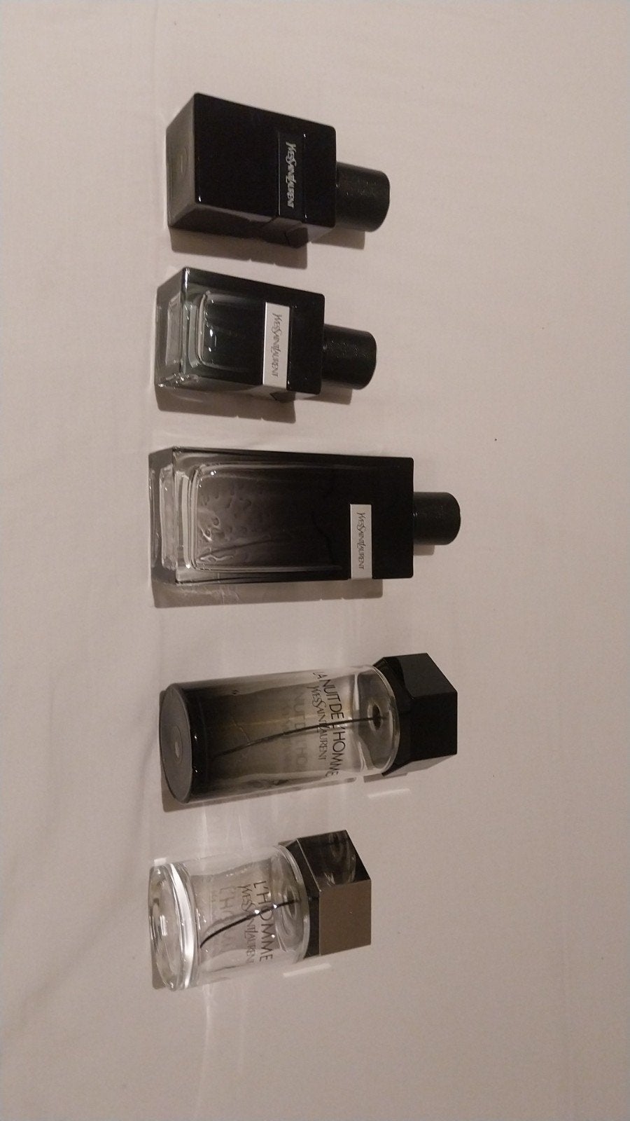 Lege Yves Saint Laurent parfumflesjes., Verzamelen, Ophalen of Verzenden, Gebruikt, Parfumfles