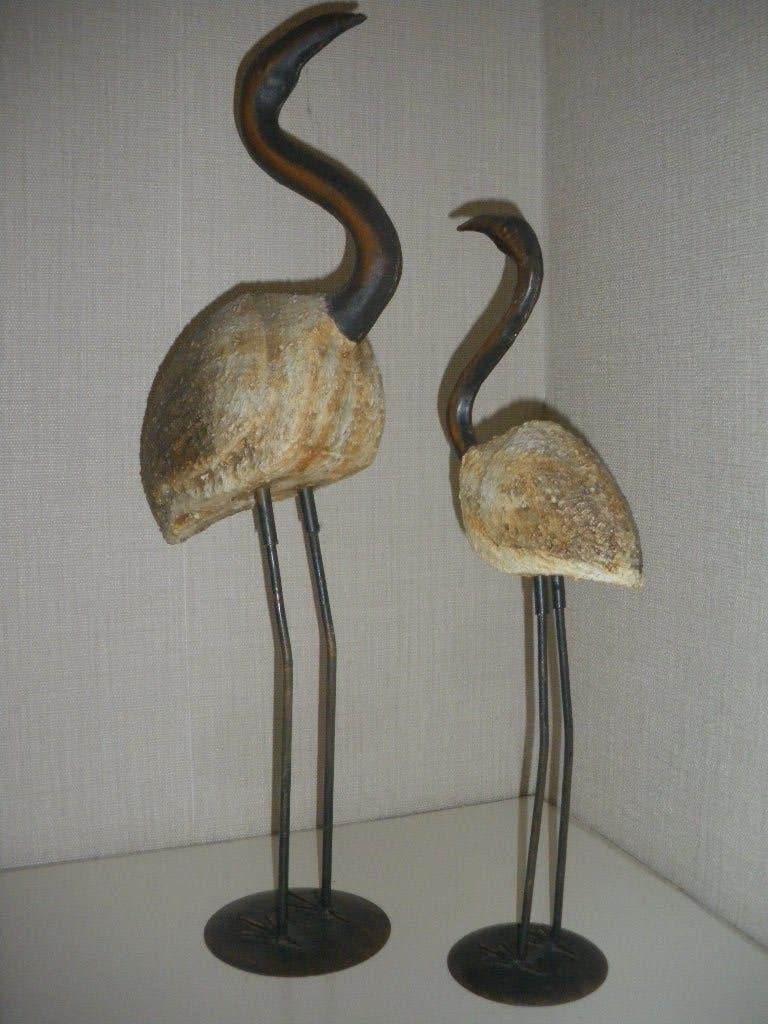 2 hele mooie grote vogels 1 grote en een kleinere vogel, Ophalen of Verzenden, Zo goed als nieuw