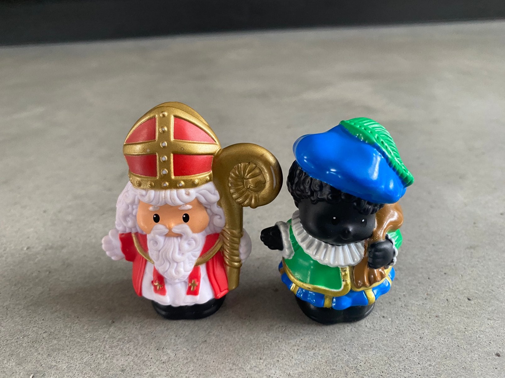 Disher Price Little People set Sinterklaas en zwarte Piet, Ophalen of Verzenden, Zo goed als nieuw, Speelset