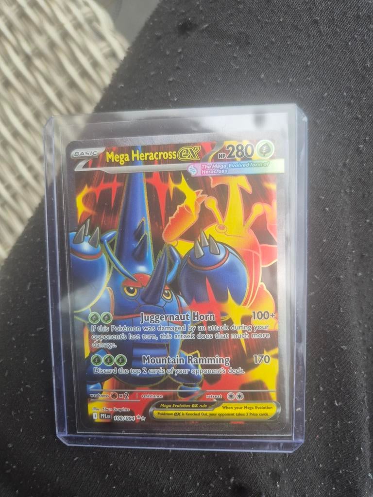 Mega Heracross EX 108 phantasmal flames, Hobby en Vrije tijd, Verzamelkaartspellen | Pokémon, Ophalen of Verzenden, Zo goed als nieuw