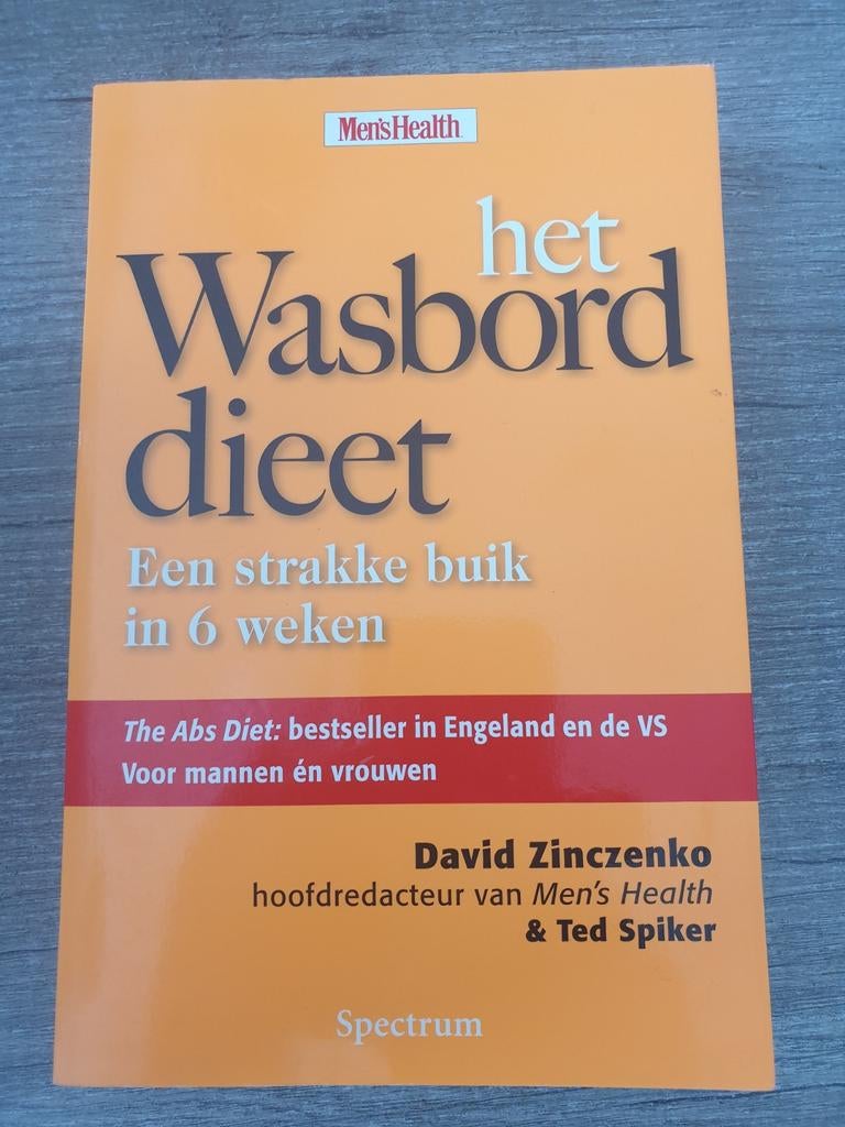 Het Wasbord Dieet: Een strakke buik in 6 weken, Ophalen of Verzenden, Gelezen, David Zinczenko & Ted Spiker