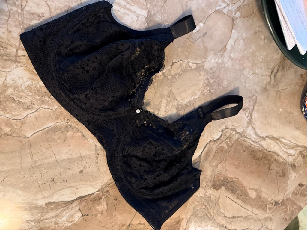 Zwarte Kanten BH - Maat 100D, Kleding | Dames, Ophalen of Verzenden, Zwart, BH