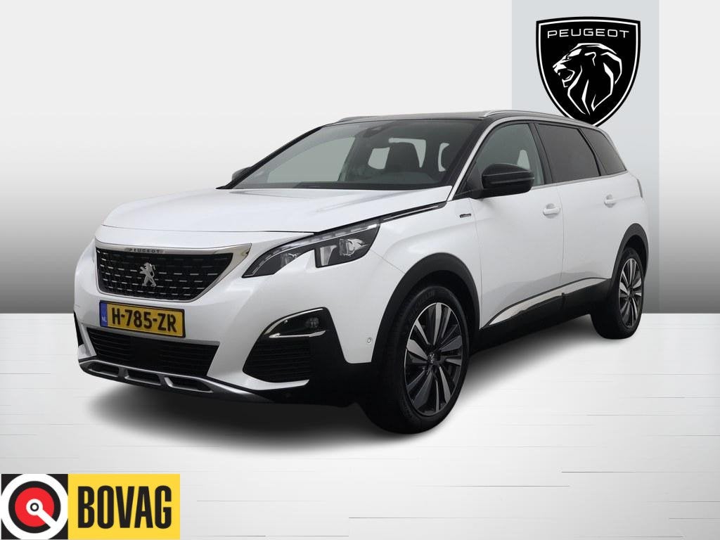 Peugeot 5008 1.2T 130pk Aut.7P GT-Line Avantage Camera/H.Led, Dealer onderhouden, Gebruikt, 1199 cc, Parkeersensor