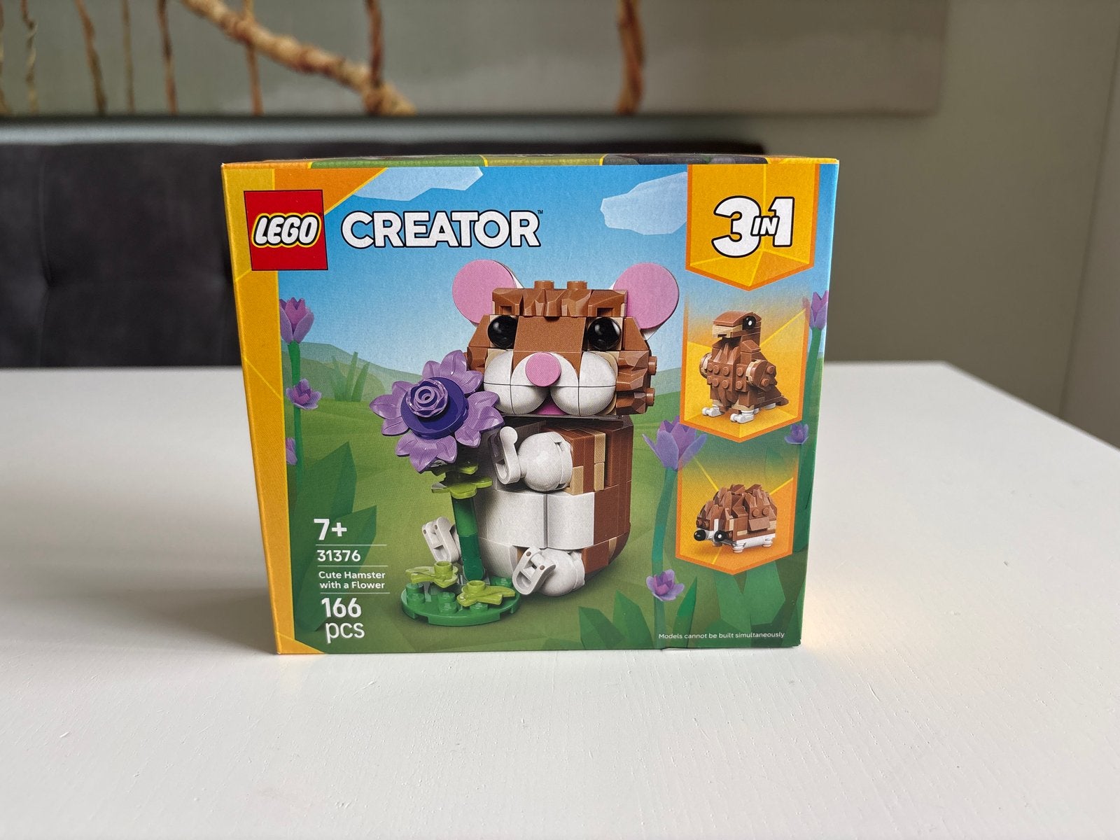 Lego Creator 3 in 1 31376 Schattige Hamster en Bloem - Nieuw, Ophalen of Verzenden, Nieuw, Overige merken