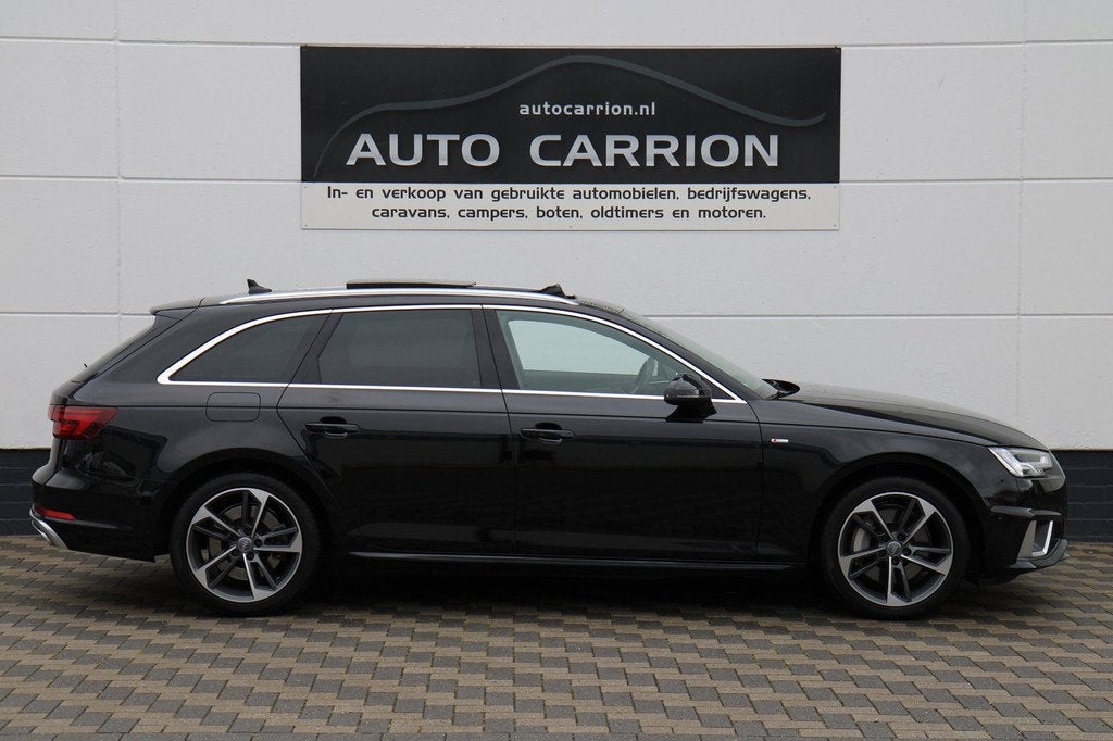 Audi A4 AVANT 45 TFSI S-Line S-Tronic Pano HUD Carplay ACC !, Auto's, Audi, Gebruikt, 4 cilinders, 1984 cc, Zwart