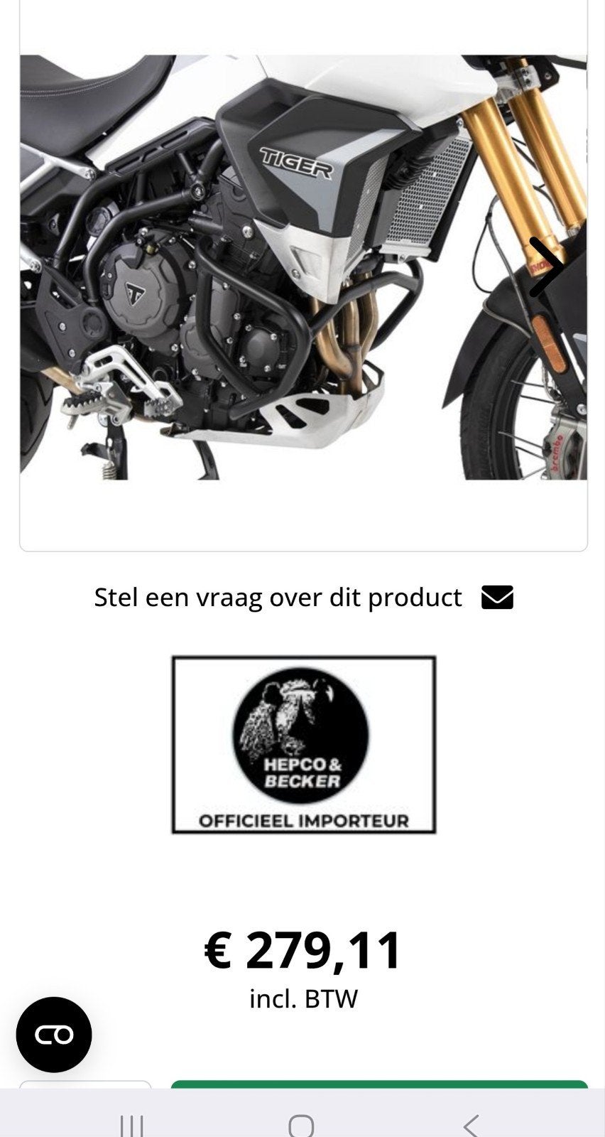 Valbeugels voor Triumph Tiger 900 GT Pro - Zwart, Ophalen of Verzenden, Nieuw