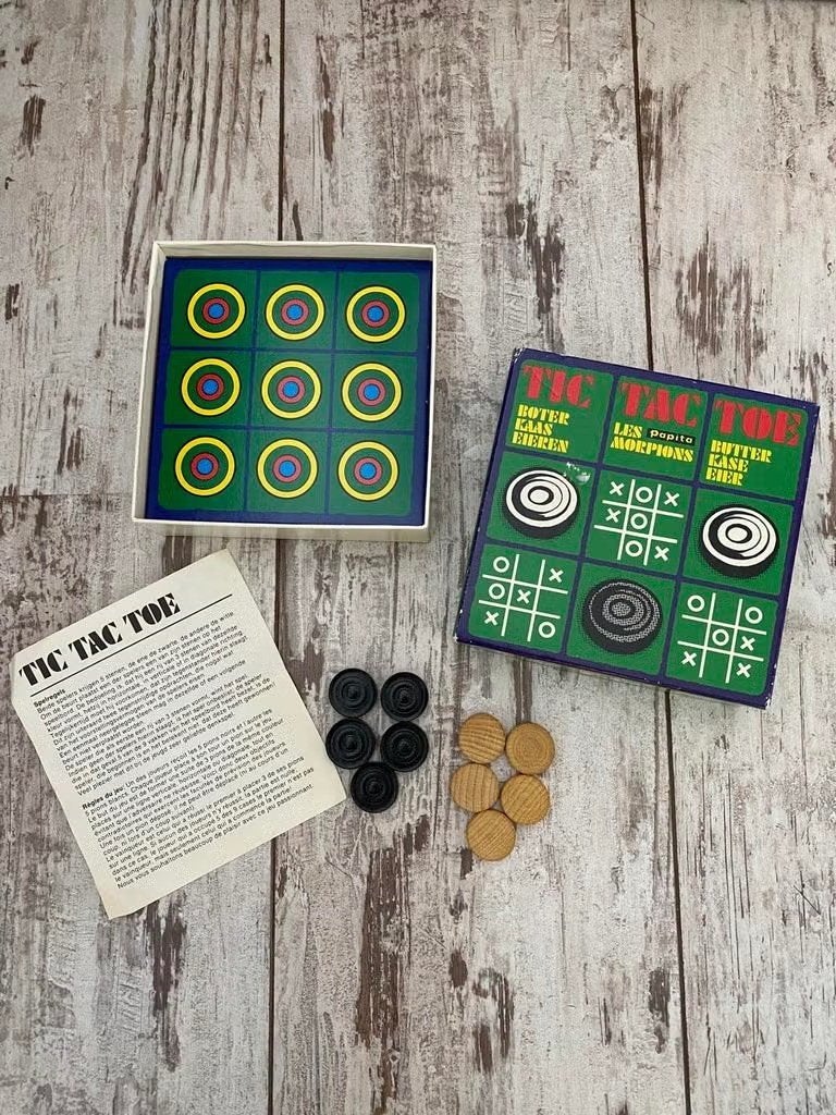 Vintage : tic tac toe ( boter, kaas en eieren) merk :papita, Ophalen of Verzenden, Gebruikt