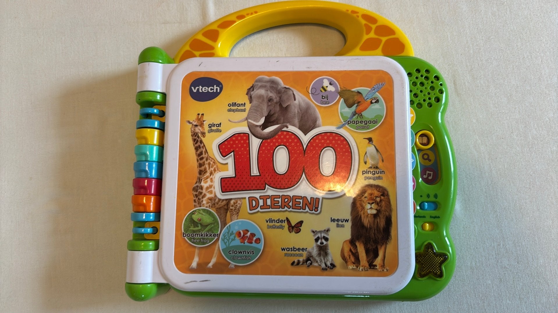 V tech dierenboek met geluid, Kinderen en Baby's, Speelgoed | Vtech, Ophalen of Verzenden, Zo goed als nieuw, 6 maanden tot 2 jaar