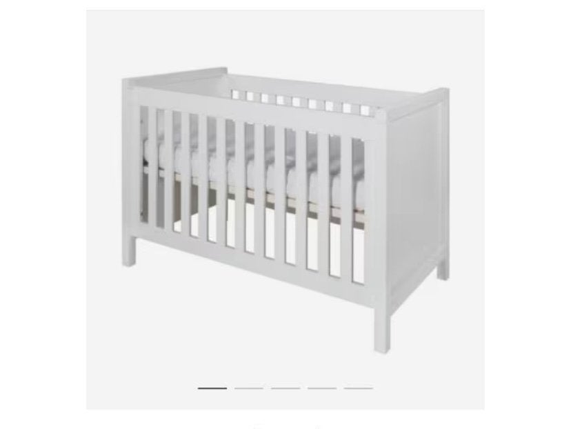 Babykamer Witte ledikant met matras van babypark, Ophalen, Gebruikt, Ledikant
