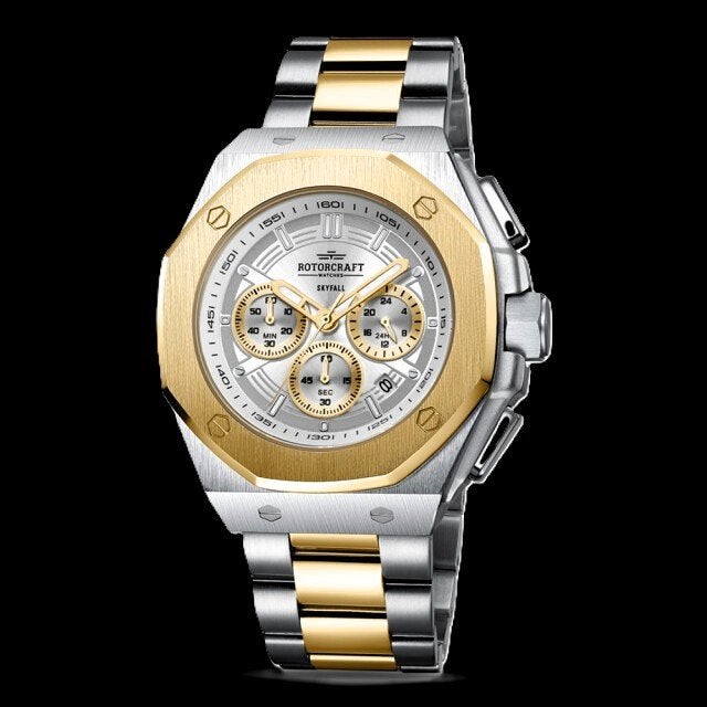 horloge van Rotorcraft RC6504, Overige merken, Staal, Staal, Polshorloge