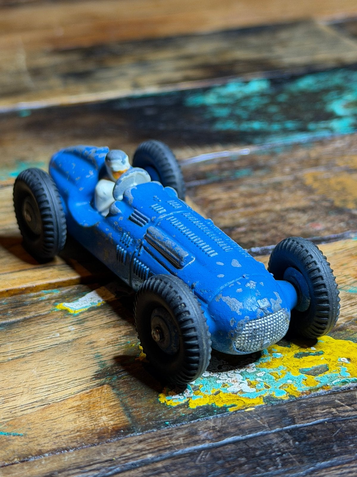 Originele Franse Dinky Toys 23H Talbot-Lago – blauwe velgen, Ophalen of Verzenden, Gebruikt, Auto, Dinky Toys