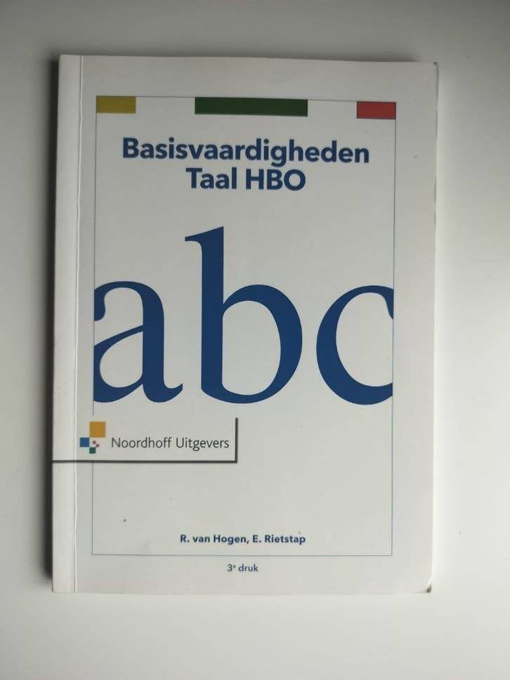 Basisvaardigheden Taal HBO - 3e druk - 9789001875077, Zo goed als nieuw, Ron van Hogen, Everdien Rietstap, Gamma, HBO