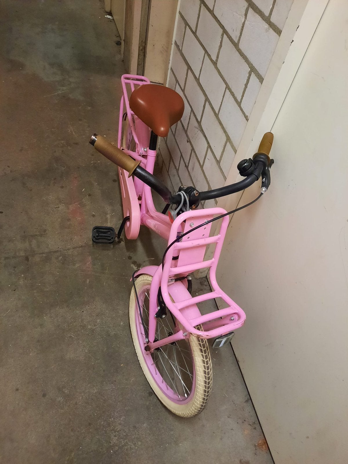 Meisjes fiets 18 inch, Fietsen en Brommers, Fietsen | Meisjes, Ophalen, Zo goed als nieuw, 18 inch