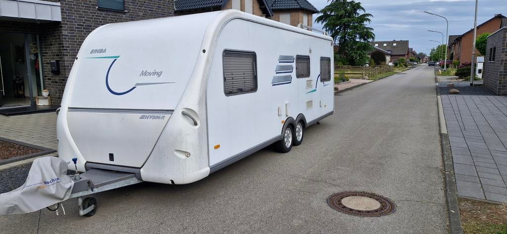 Hymer Eriba Moving 620A, Caravans en Kamperen, Caravans, Vast bed, Rondzit, 7 tot 8 meter, Particulier
