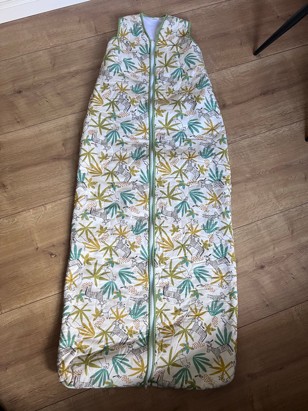 Slaapzak met jungleprint en zachte voering (150 cm), Gebruikt, Meerkleurig, Slaapzak, Overige merken