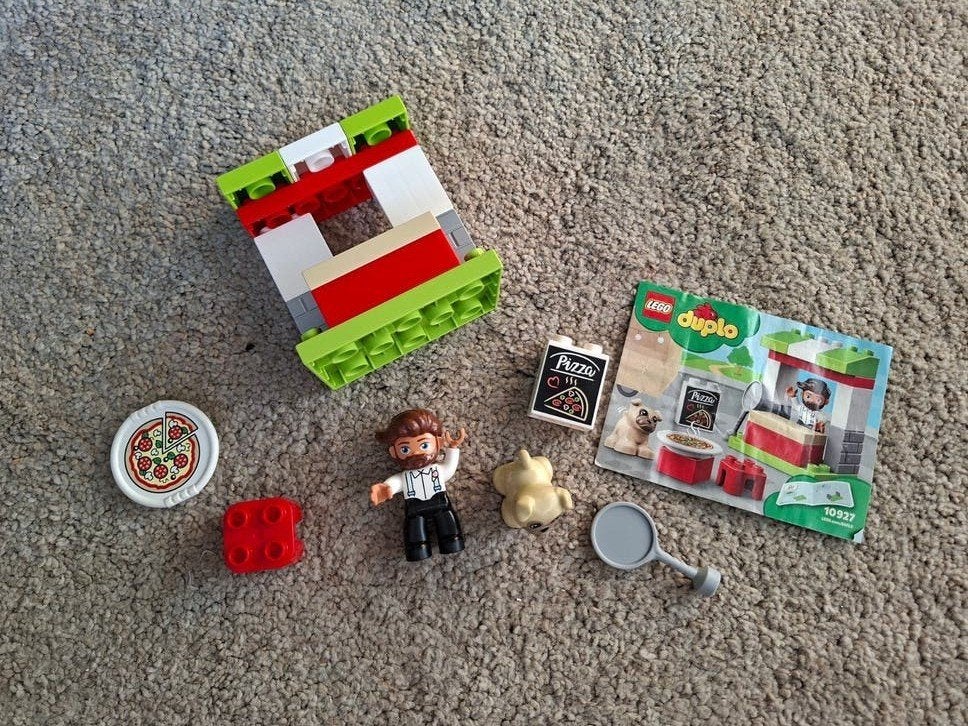 K: Lego Duplo 10927 Pizzeria - Nieuwstaat met boekje, Overige typen, Ophalen of Verzenden, Zo goed als nieuw, Duplo