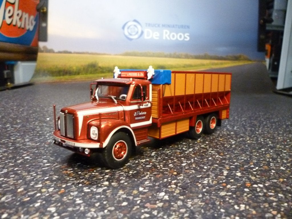 Tekno Scania L 56 torpedo J. Peeters & Zn. met certificaat, Hobby en Vrije tijd, Modelauto's | 1:50, Ophalen of Verzenden, Nieuw
